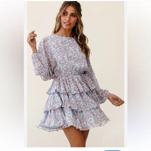 Selfie leslie odessa Floral print Ruffle Dress